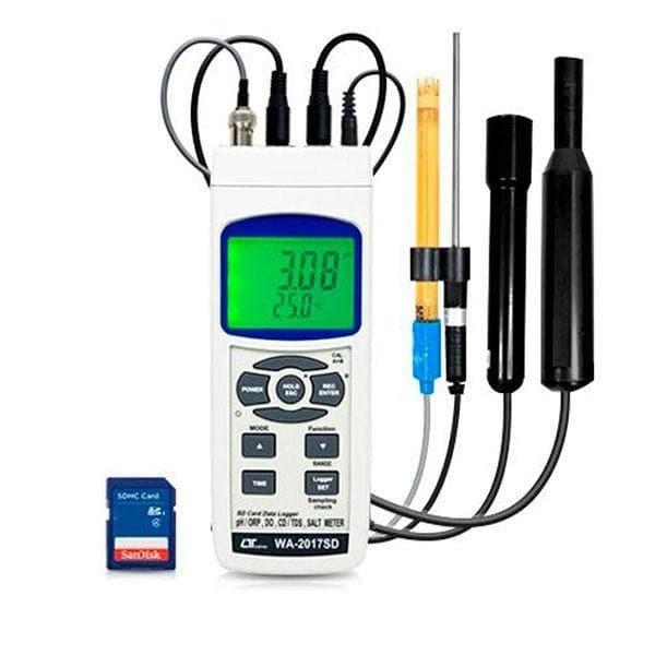 Lutron WA-2017SD เครื่องวัดคุณภาพน้ำ 7in1 | SD Card Data Logger