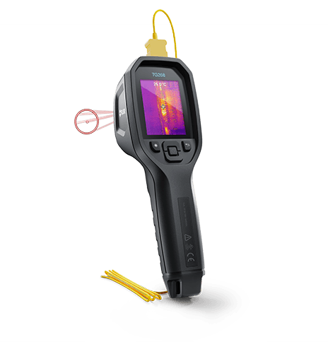 FLIR TG268 เครื่องวัดอุณหภูมิอินฟราเรด Infrared Guide IR Thermometer Spot Thermal Camera (IR Resolution 160 × 120 pixels)