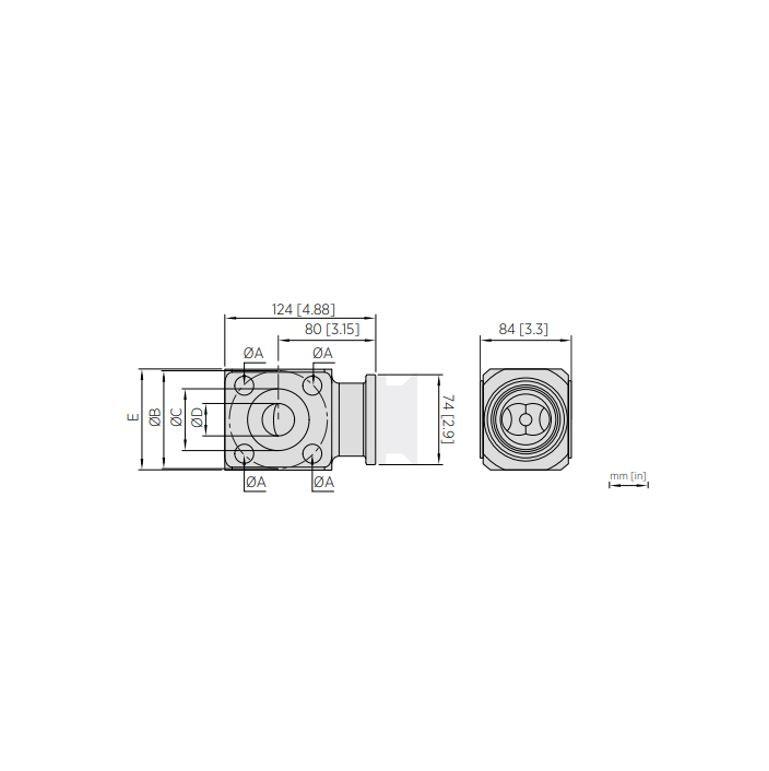 Vaisala FWFC Flange Wafer Flow Cell for PR53GC with Mounting Kit